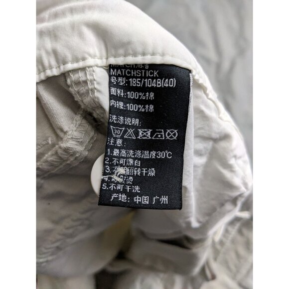 Matchstick Pants Beige Cargo Khaki Tactical Utility Trouser Mens Size 40X32 - Picture 7 of 11